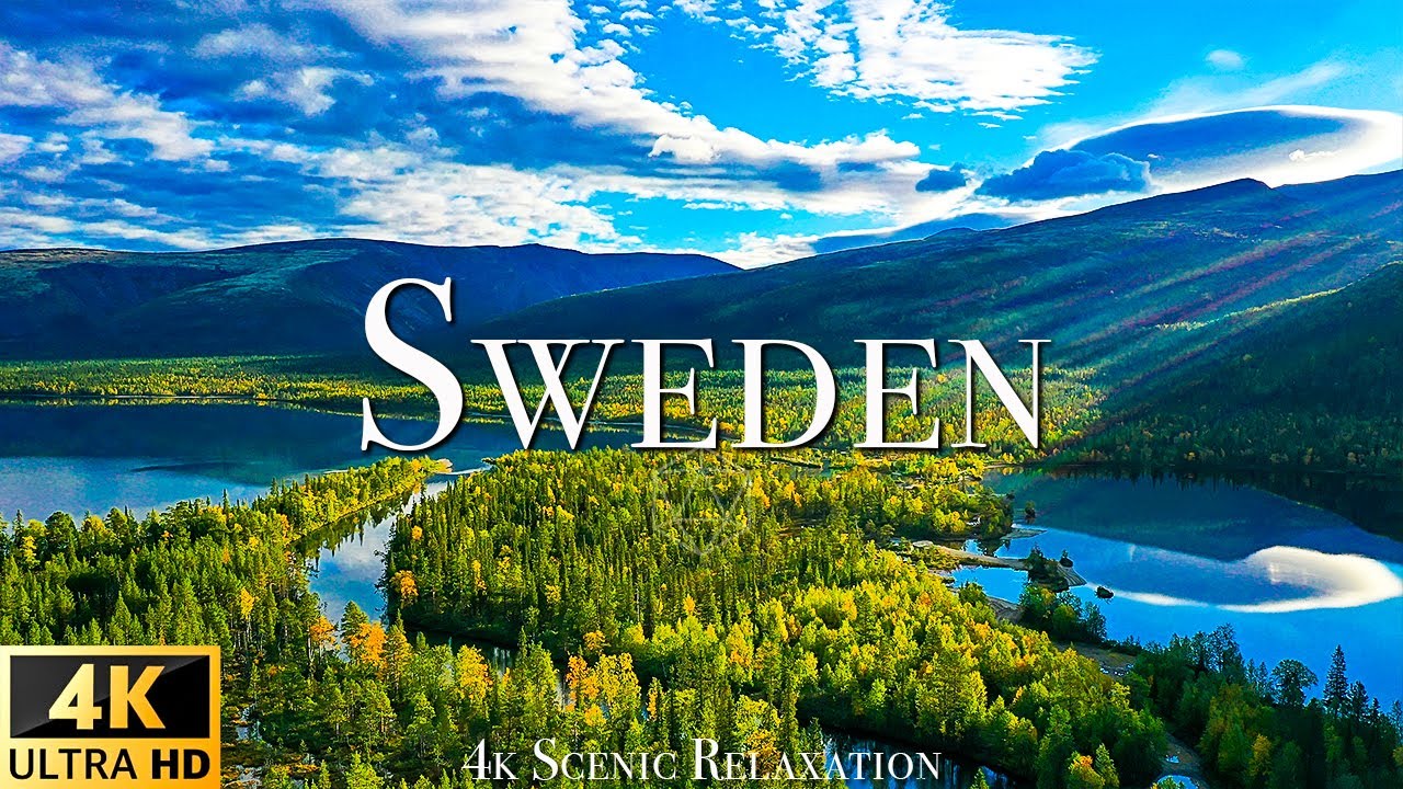 Sweden 4K - Scenic Relaxation Film With Calming Music  (4K Video Ultra HD)