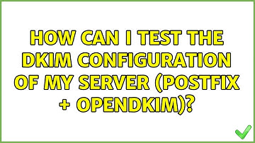 How can I test the DKIM configuration of my server (Postfix + OpenDKIM)? (2 Solutions!!)