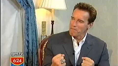 Arnold Schwarzenegger interviewed on GMTV promoting Terminator 3