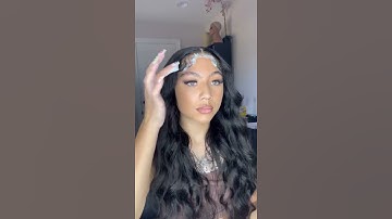 Glueless lace wig easy install and take off😍💋