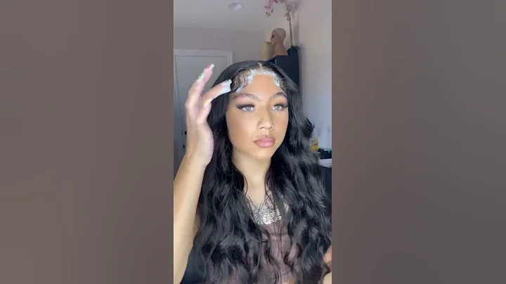 Glueless lace wig easy install and take off😍💋