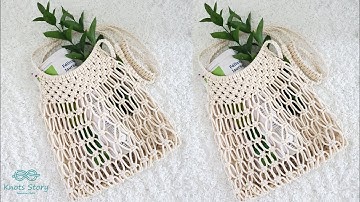 Macrame shopping bag