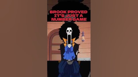 Brook proved that it's just a number game #onepiece #brook #anime #pantsu #animeedit