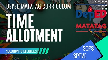 MATATAG CURRICULUM TIME ALLOTMENT SOLUTION TO DECONGEST LEARNER ACTIVITIES