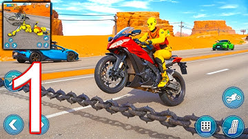 Ragdoll Bike Smash Fall Crash - Gameplay Walkthrough Part 1 - Tutorial - Android Gameplay