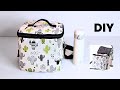 How to Sew Insulated Zipper Lunch Bag I Picnic bag DiY