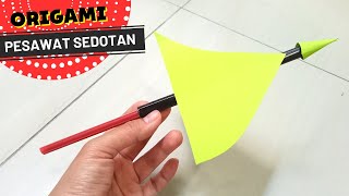 Membuat Pesawat Sederhana Menggunakan Sedotan dan Kertas Origami