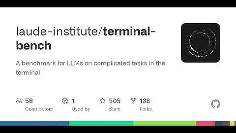 GitHub - laude-institute/terminal-bench: A benchmark for LLMs on complicated tasks in the terminal