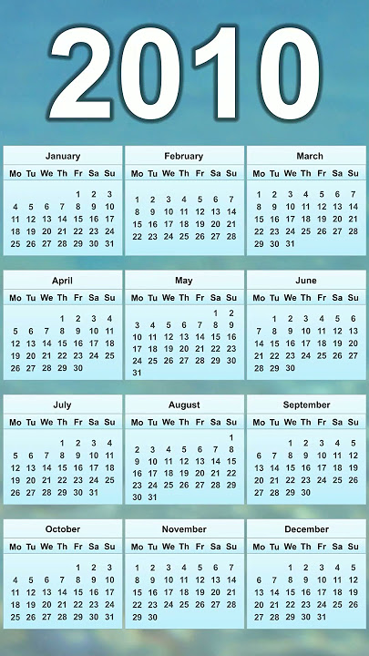 2010 Calendar