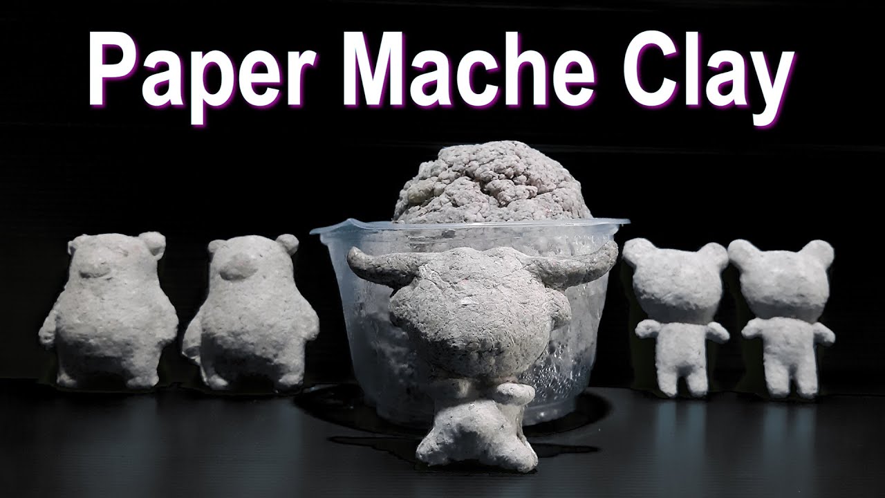 Paper Mache Clay Recipe Newspaper - Craft Basics-The Easy Original Recipe 