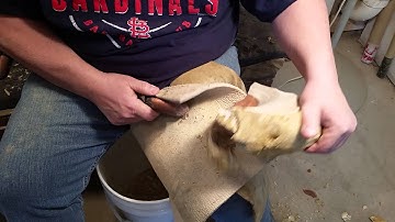 Spalling with a hammer