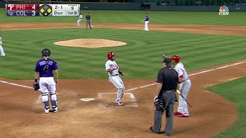 PHI@COL: Galvis gives Phillies insurance run on error