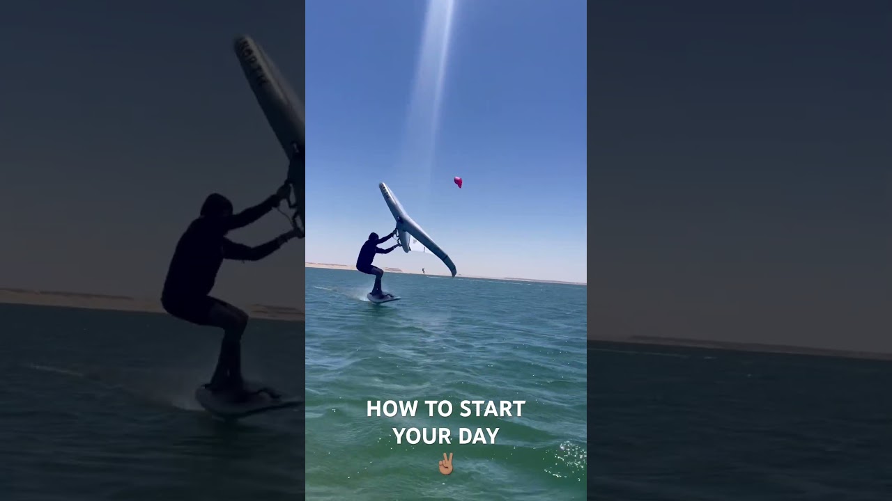 Good start to your day  #2023 #foil #mystic #northfoils #tarifa #wingfoiling #beach #wing
