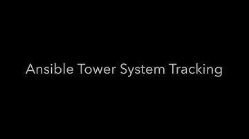 ansible tower system tracking demo