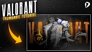 Make a Simple and Cool looking Valorant Thumbnail on android using Ps-touch || thumbnail tutorial