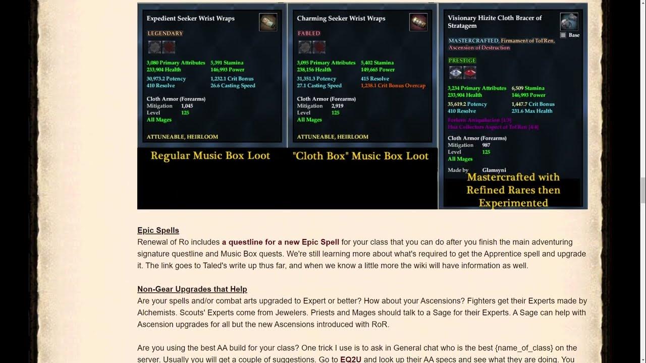 Everquest 2 - Renewal Of Ro - New And Returning Player Guide Shows