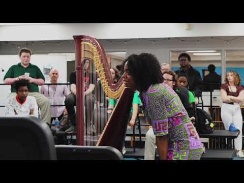 Brandee Younger visits Allegro Charter School of Music | Spoleto Festival USA 2023