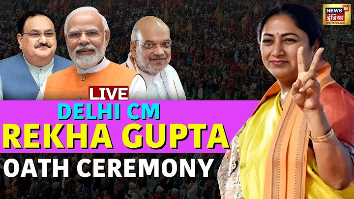 Delhi CM Oath Ceremony Live: Rekha Gupta Swearing In Ceremony Live Updates | PM Modi Live