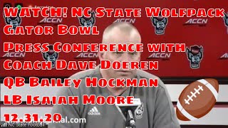 NC State Football Gator Bowl Press Conference -12.31.20