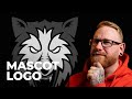 Drawing a mascot style logo design in Illustrator - part 2