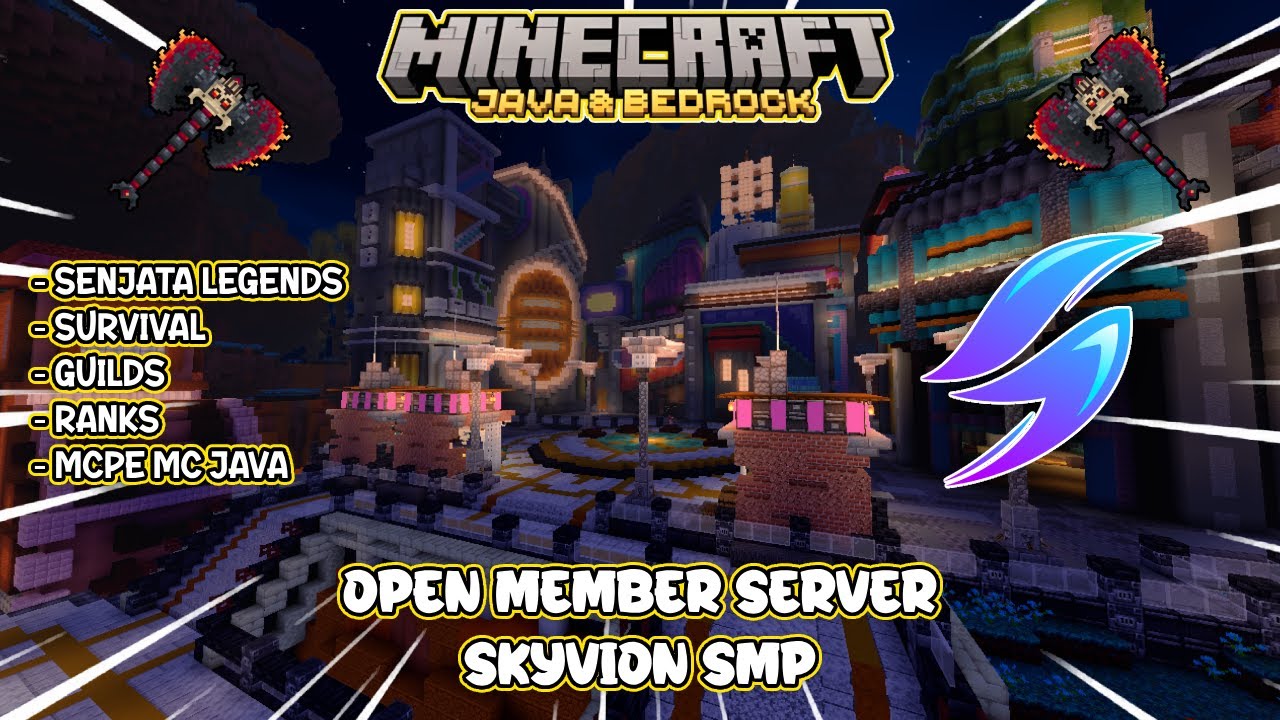 SERVER MCPE 1.21 BRUTAL LEGENDS! - MINECRAFT OPEN MEMBER - YouTube
