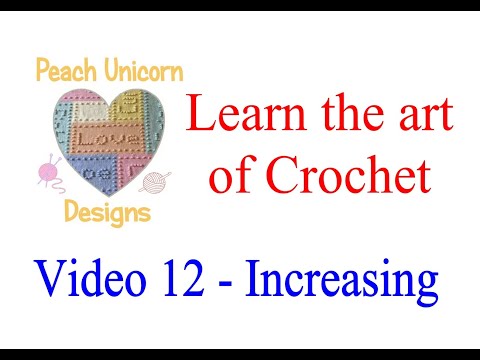 Increase (Inc) in continuous rounds - Learn to Crochet - US Terminology - Video 12