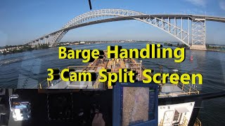 Barge Handling 3 Cam Split Screen