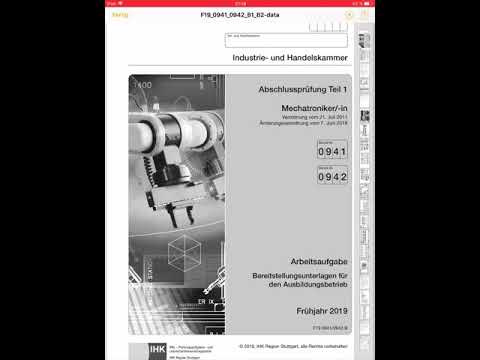 Update New Abschlussprüfung Teil 1 Mechatroniker Allgemeine Infos