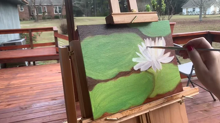 Water Lily Oil Painting Timelapse