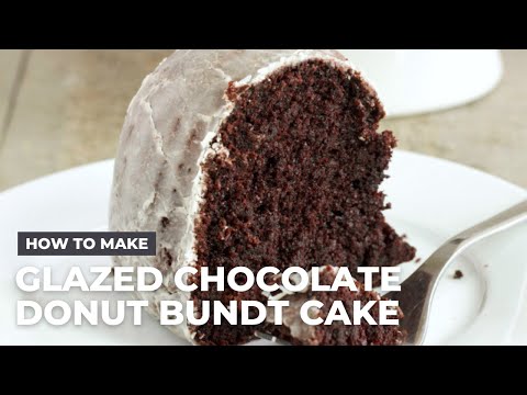 Glazed Chocolate Donut Bundt Cake Recipe
