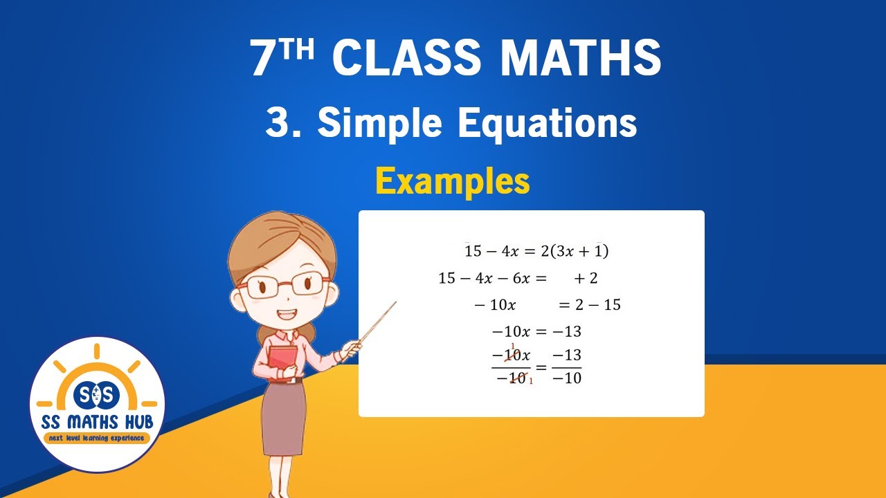 7th class Maths// Chapter-3//Examples// SS Maths Hub - YouTube