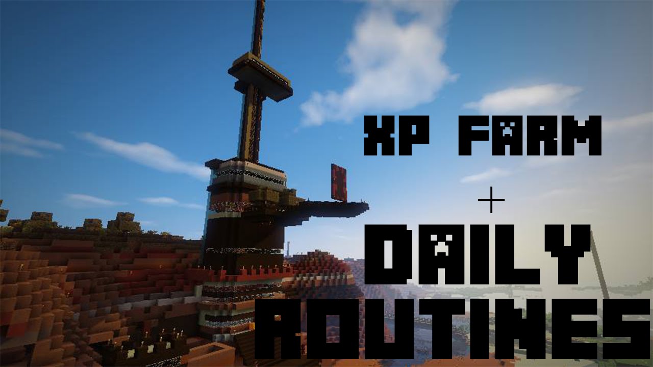 Minecraft Daily routines + XP Farm - YouTube