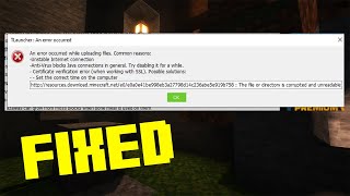 Fix Minecraft Tlauncher an Error Occurred While Uploading Files Common Reasons in Windows PC