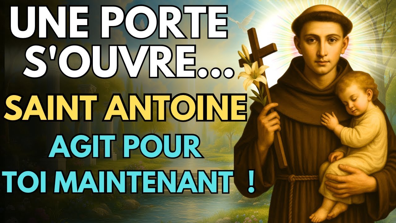 🌹 Tu es GUIDÉ vers cette prière… Saint Antoine agit PENDANT que tu l’écoutes !
