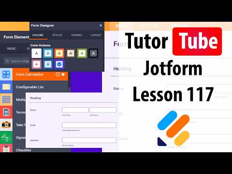 Jotform - Lesson 117 - Color Picker Widgets