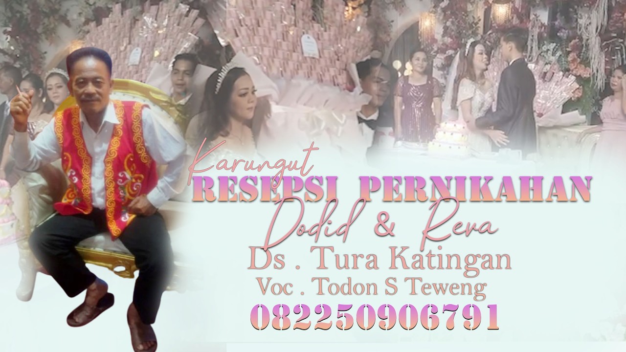 Karungut acara Resepsi Pernikahan Dodid dan Reva di DesaTura Katingan