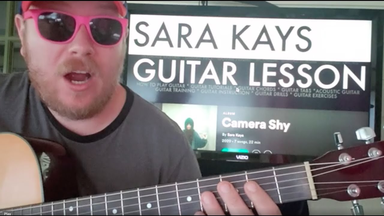 How To Play I'm Okay Though Guitar Sara Kays // easy guitar tutorial