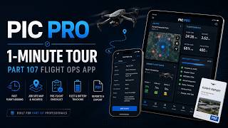 PIC Pro: flight ops for solo Part 107 drone operators (1-minute tour) screenshot 1