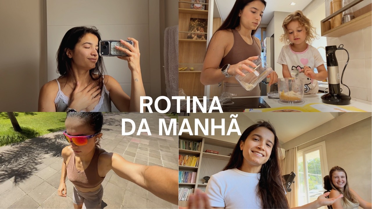 rotina da manhã: receita com a sarah, evolução do thomas e treino