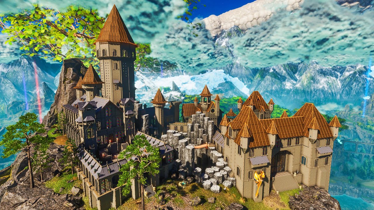 I Built a Giant Epic Castle Inspired by Hogwarts in ARK: Survival ...
