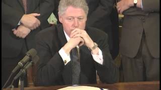 President Clinton Signing the Line Item Veto