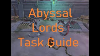 Abyssal Lords Slayer Task Guide + 978k XP/HR + 5.8m GP/HR (Magic Style)