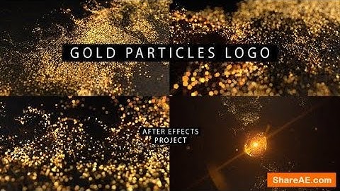 Gold Particles Logo Free Download - Free Download After Effects Templates ||  Link In Description