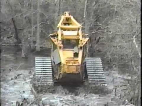 Tracked Bell Feller Buncher swamp logger