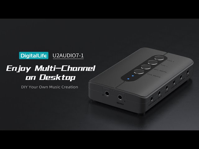 DigitalLife U2AUDIO7-1 7.1 External USB Sound Card - Windows 11 class=