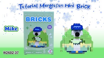 HOW I BUILD MINI LEGO BRICKS NANO BLOCKS MAKE A WISE LIFE DONUT SERIES W2602-37 MIKE