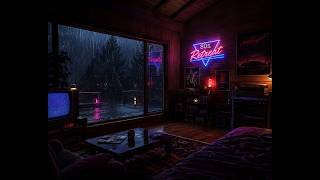 GOOD VIBES LIVE | Retro 80s Lounge • Neon Paradise • Relaxing Piano With Gentle Rain