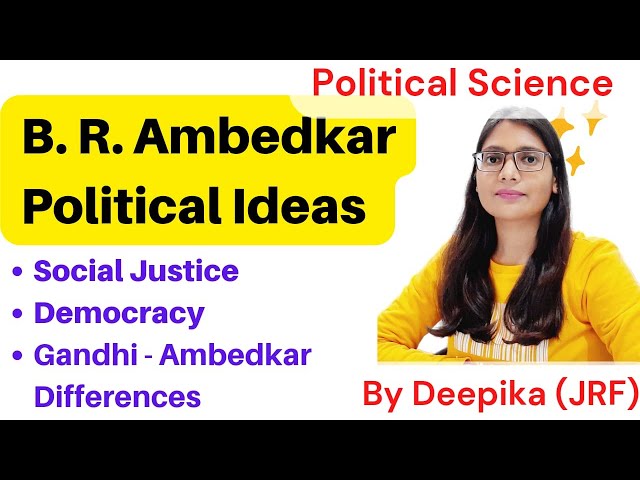 Political Thoughts of B.R Ambedkar