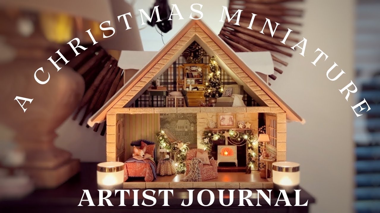 Christmas Miniature Dollhouse | Setting Up Tiny 