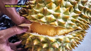 CÁCH BỔ SẦU RIÊNG DỄ ỢT VÀ SIÊU NHANH (how to cut and open durian fruit)